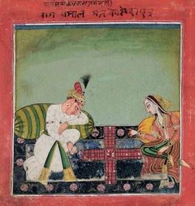 Een Folio uit de "Tandan" Ragamala: Ragaputra Chandrakaya van Malkosa