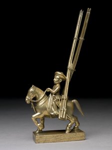 Een bereden krijger met raketwerpers, Indiaas, ca.1795