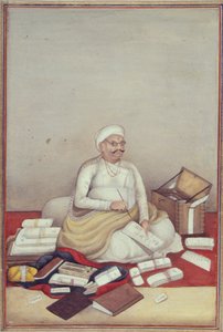 De Sudra Kaste, vertegenwoordigd door een accountant uit een manuscript van 