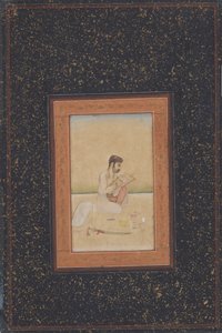 Behzad de schilder met een bril door Indian School