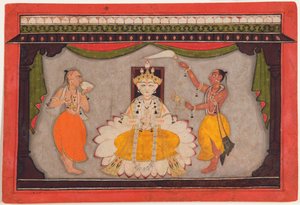 Boeddha avatar van Vishnu, c.1700 door Indian School
