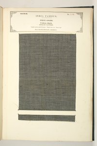 Katoenen Check, Masulipatam, Madras, Stukgoederen, uit De Collectie van de Textielfabrikanten van India, door John Forbes Watson, uitgegeven in 1866 door Indian School