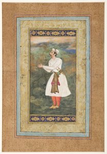 Hoveling in een houding van groot respect, c.1575 door Indian School