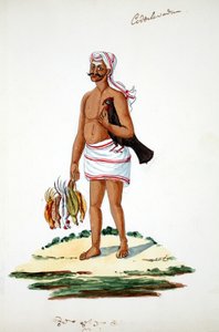 Boer met Kippen door Indian School