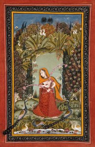 Gauri Ragini van Malkos, c.1770 door Indian School