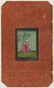 Meisje met een hert, 1875-1900 door Indian School