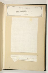 Gurrah-stof, Patna, Bengalen, uit De Collectie van de Textielfabrikanten van India, door John Forbes Watson, uitgegeven in 1866 door Indian School