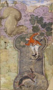 Illustratie uit "Anv?r-i Suhayl?" door Indian School
