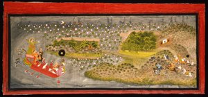 Maharana Jagat Singh II op jacht en zwijnenjacht