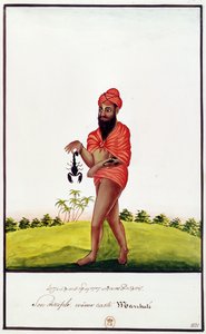 Ms Indien 743 Verkoper van remedies tegen schorpioenbeten, 1831 door Indian School