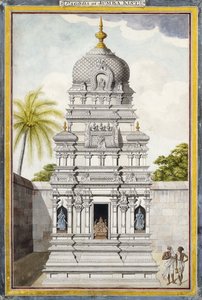 Deel van de Tempel van Jambukeshvara, Srirangam, Tamil Nadu door Indian School