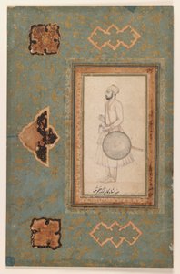 Portret van Kuka Azam Shah, ca.1640 door Indian School