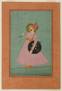 Portret van Maharaja Bakhat Singh, begin 19e eeuw door Indian School