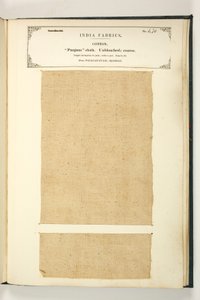 Punjum-stof, Vizagapatam, Madras, uit De Collectie van de Textielfabrikanten van India, door John Forbes Watson, uitgegeven in 1866 door Indian School