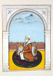 Rajah Dina Nath-Bahadur, uit Het Koninkrijk van Punjab, zijn Heersers en Hoofden, deel I, een deel van 27 aquarelstudies door een onbekende Indiase kunstenaar, ca. 1840