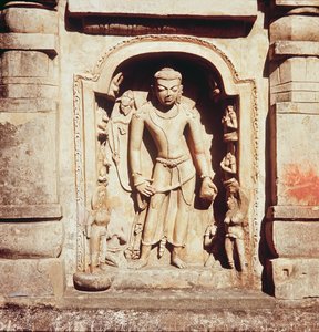 Reliëf van de hoofdtempel van Site III, 320-530 door Indian School