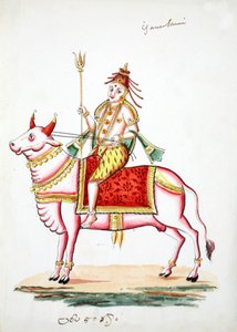 Shiva op de Stier, Nandi door Indian School