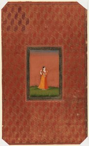 Staande vrouw door Indian School