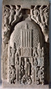 Stupa-plaat (fragment van reliëf, 225-325)