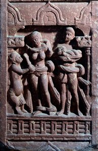 Sundari toilet (zandstenen sculptuur) door Indian School