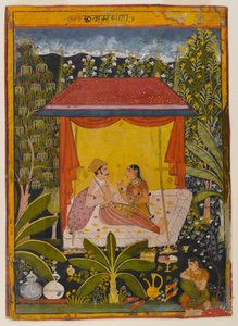 Onbekende Pagina uit een Verspreide Nayika Serie, ca. 1650-1660 door Indian School