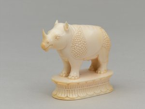 Witte loper, schaakstuk, India, ca. 1820