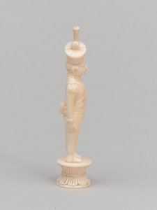 Witte pion, schaakstuk, India, ca. 1820