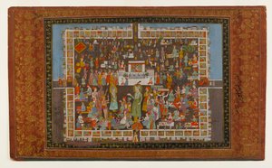 Yusuf en Zulaykha, 1875-1900 door Indian School
