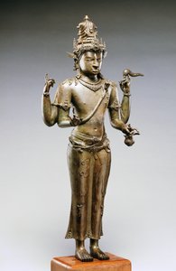 Shiva Mahadeva (brons, goud & zilver)