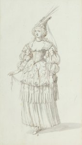 Chloris: alternatief schets voor Henrietta Maria, c.1631 door Inigo Jones
