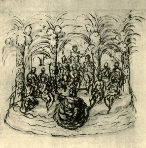 De Maritieme Strijdwagen met de Koningin en Maskers, ca. 1635 door Inigo Jones