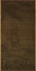 Bodhidarma onder dennenboom