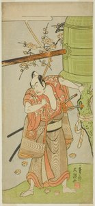 De Acteur Ichikawa Yaozo II als Yoshimine no Munesada in het Toneelstuk Kuni no Hana Ono no Itsumoji, Opgevoerd in het Nakamura Theater in de Elfde Maand, 1771 door Ippitsusai Bunchō