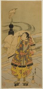 Ushiwaka-maru op de Gojo-brug door Ippitsusai Bunchō