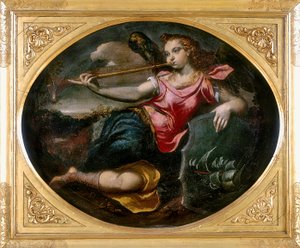 Roem, werk van Ippolito Scarsella, ook bekend als lo Scarsellino, bewaard in de Galleria Estense in Modena door Ippolito Scarsella
