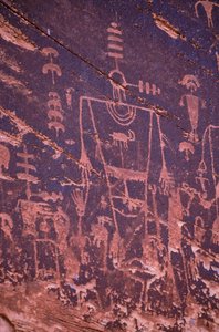 Anasazi-rotstekeningen - Utah is rijk aan Anasazi-klifwoningen en rotstekeningen.