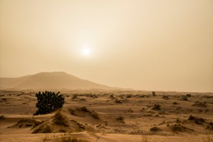 Zandduinen in de Erg Chebbi woestijn in het zuidoosten van Marokko