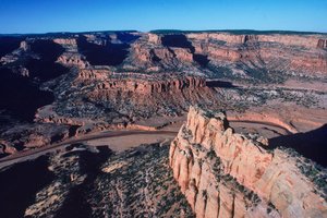 Tsegi Canyon, thuisbasis van de Keet Seel Anasazi-ruïnes op het Navajo-reservaat.