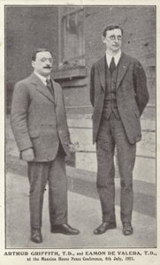 Arthur Griffith en Eamon de Valera door Irish Photographer