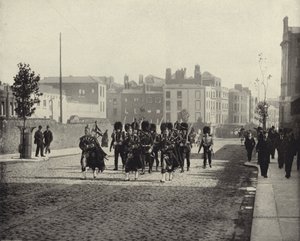 De Scots Guards, Dublin (zwart-wit foto)