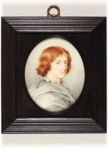 Een jonge heer traditioneel geïdentificeerd als Isaac Oliver de Jongere, de zoon van de schilder (aquarel op perkament)