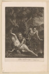 Pan en Syrinx door Isaac Beckett