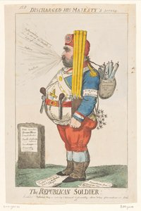 Spotprent op Charles James Fox, 1798 door Isaac Cruikshank