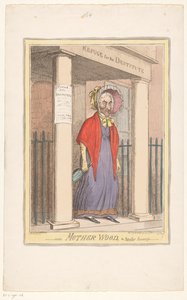 Spotprent op Sir Matthew Wood, 1820 door Isaac Cruikshank