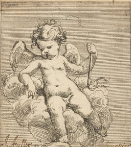 Putto met een Fakkel door Isaac Fuller