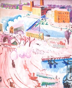 Uitzicht op Stockholm door Isaac Grünewald