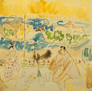 Lunch aan de rivier door Isaac Grunwald