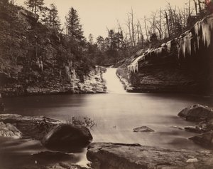 Lula Lake, Bovenste Watervallen, Lookout Mountain, Georgia door Isaac H. Bonsall