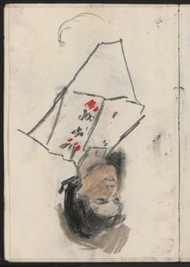 Portret van een onbekende vrouw door Isaac Israels