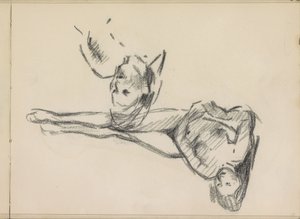 Twee studies van een liggend vrouwelijk naakt door Isaac Israels